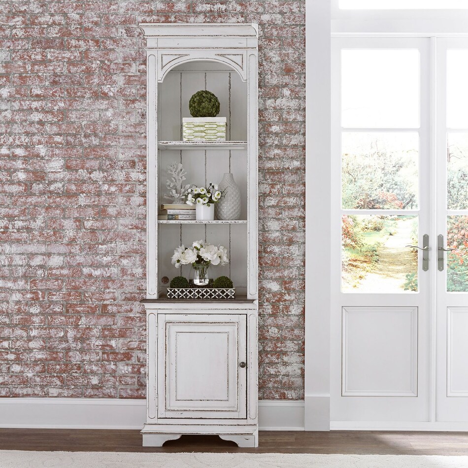 white wall units   
