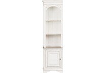 white wall units   