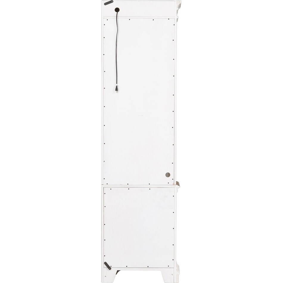 white wall units   
