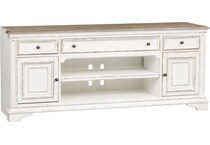 white wall units   