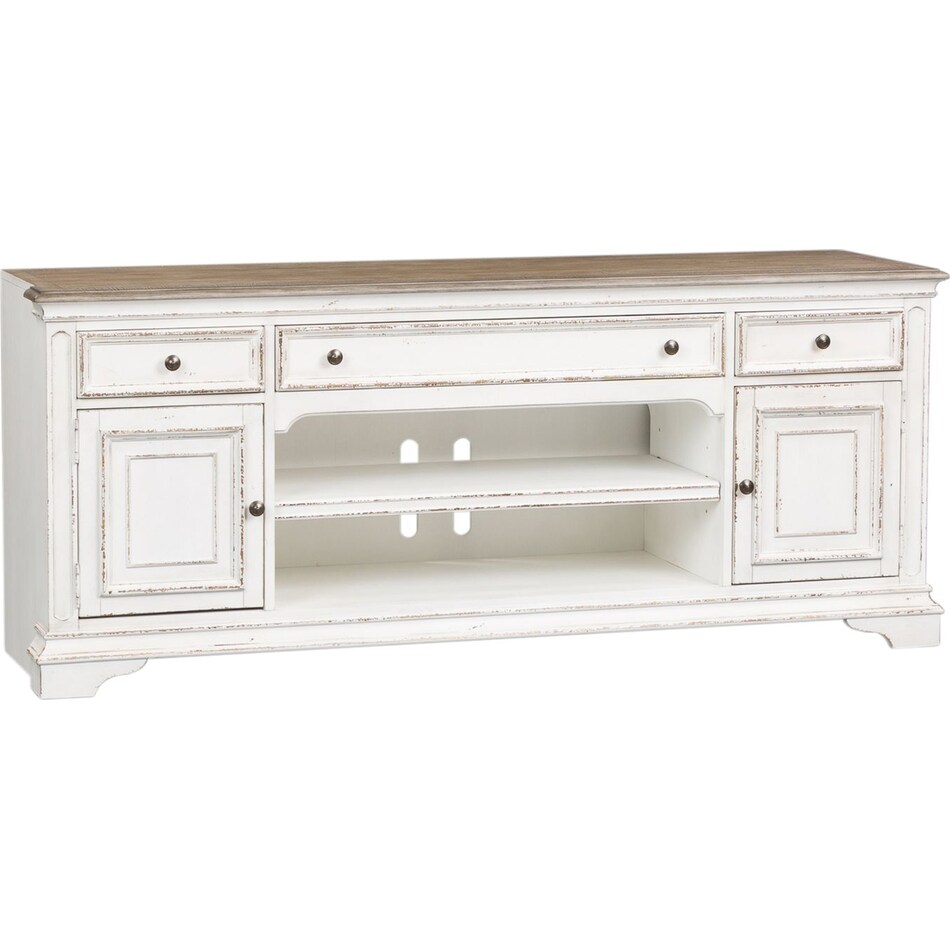 white wall units   