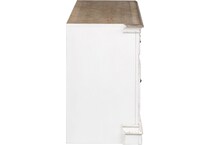 white wall units   