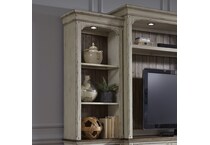 white wall units   