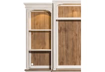 white wall units   