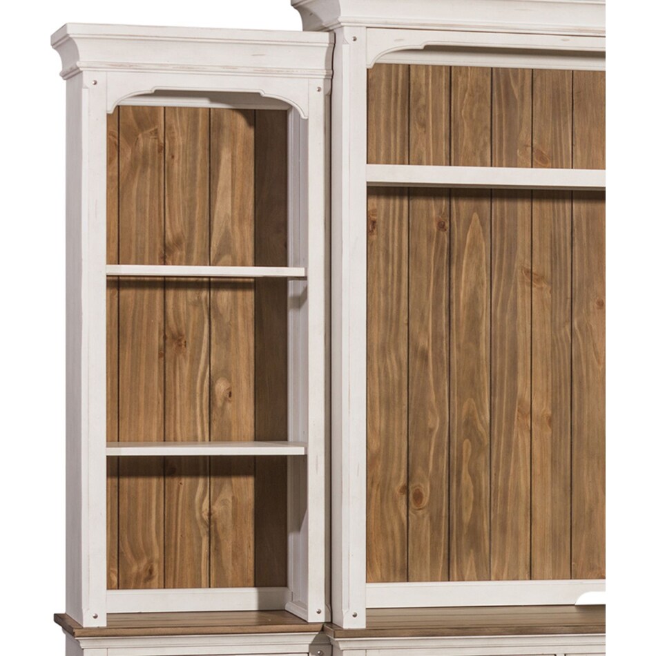 white wall units   