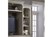 white wall units   