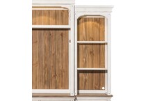 white wall units   