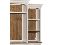 white wall units   