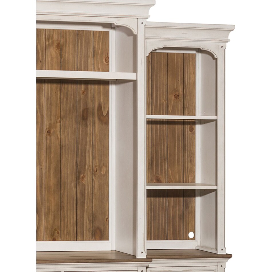white wall units   