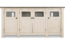 white weathered gray wall units   