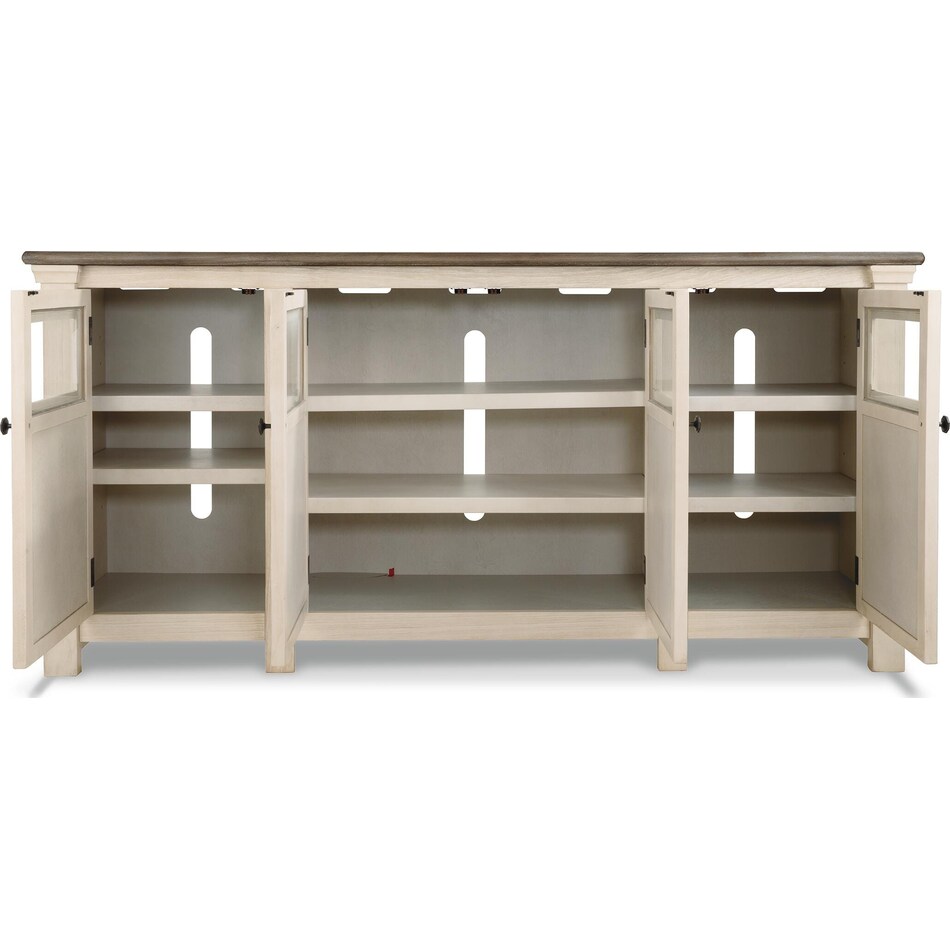 white weathered gray wall units   