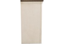 white weathered gray wall units   