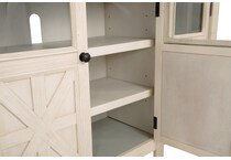 white weathered gray wall units   