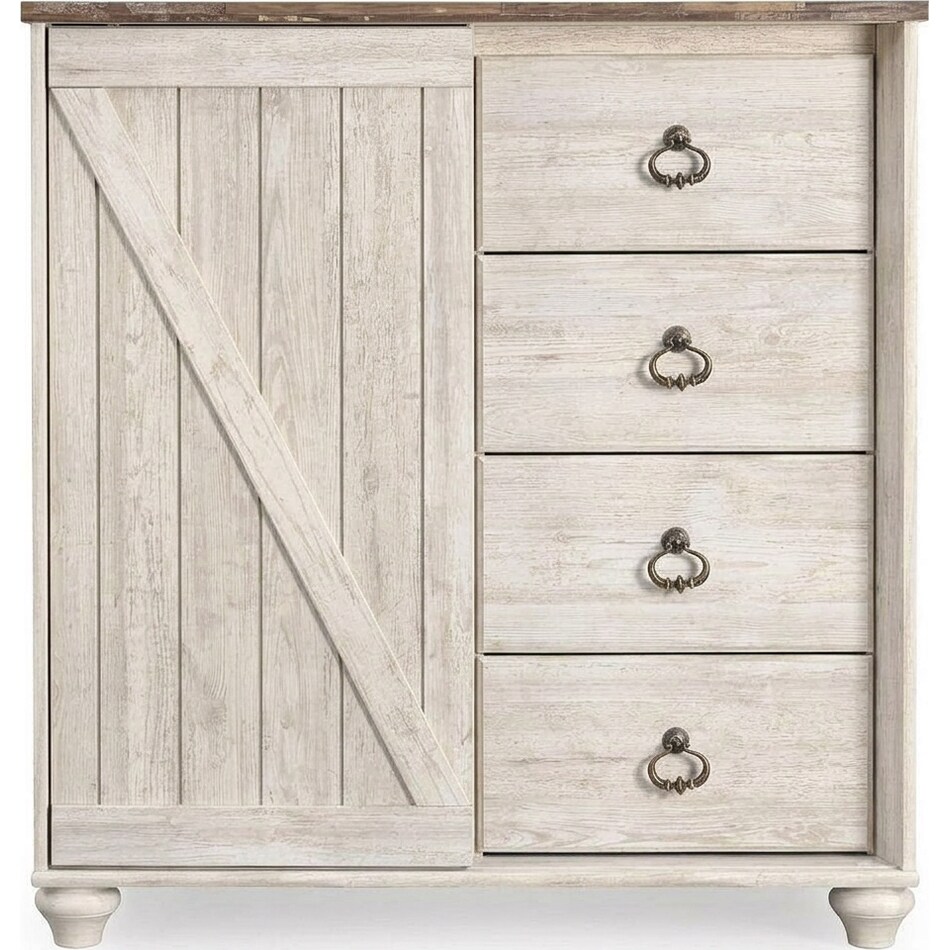 whitewash youth bedroom   