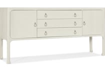 wood raffia wall units   