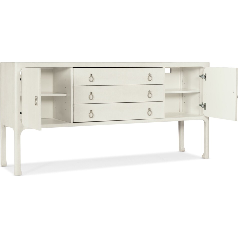 wood raffia wall units   